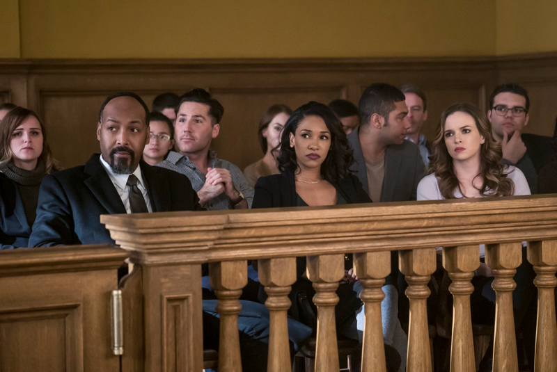 Jesse L. Martin, Candice Patton, Danielle Panabaker (Photo: Katie Yu/The CW)